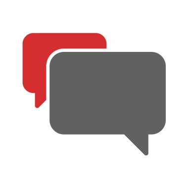 konuşma balonu simgesi, vektör illüstrasyonu