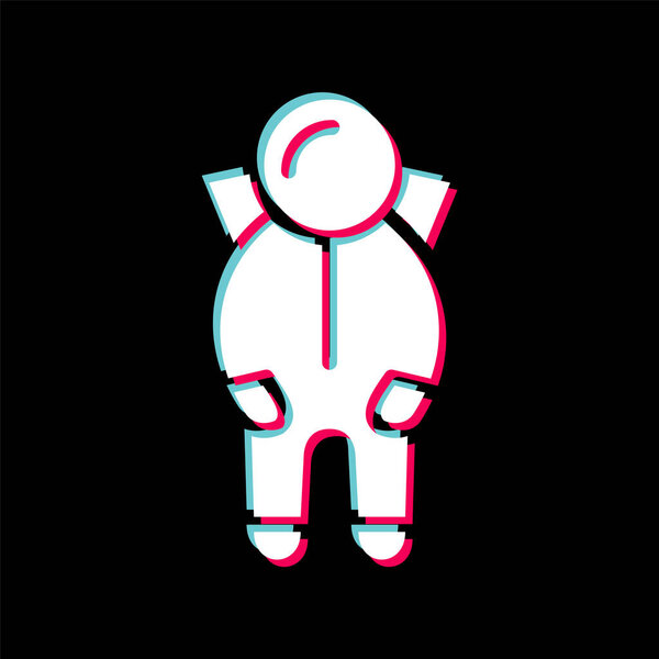 Space Suit Icon In Trendy Style Isolated Backgroun