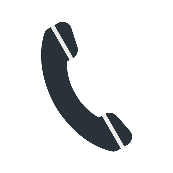 Telefono Segno Icona Sfondo Bianco Illustrazione Vettoriale — Vettoriale Stock