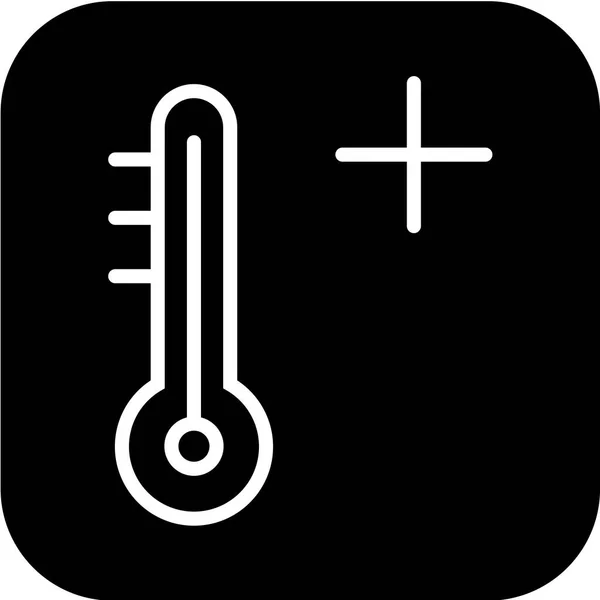 温度計の標識ベクトルアイコン — ストックベクタ