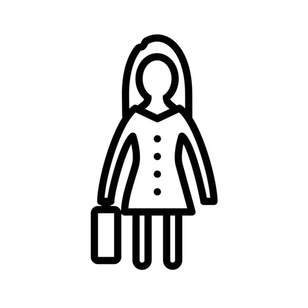 Mujer Con Toalla Icono Vector Ilustración Diseño — Archivo Imágenes Vectoriales