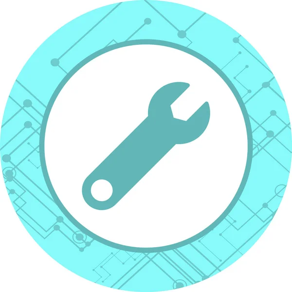 Wrench Icon Trendy Style Isolated Background — Stock Vector