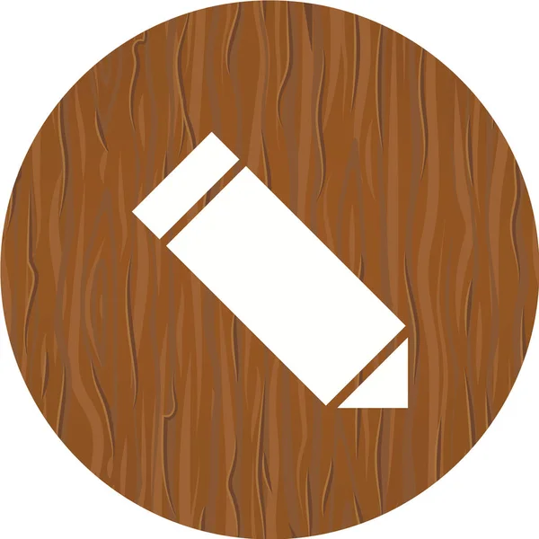 木製のアイコンのベクトル図 — ストックベクタ