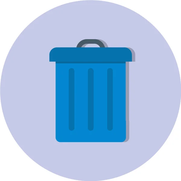 Trash Can Vector Icon — Stock Vector