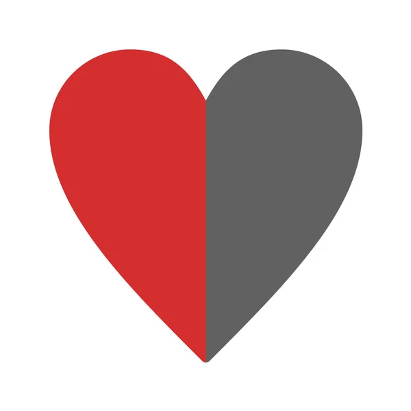 Icono Del Corazón Vector Ilustración — Vector de stock