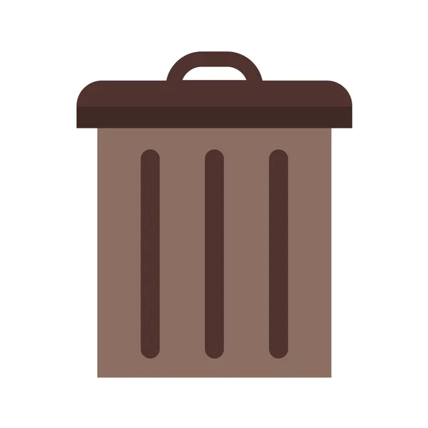 Abbildung Zum Symbol Für Mülleimer Vektor — Stockvektor