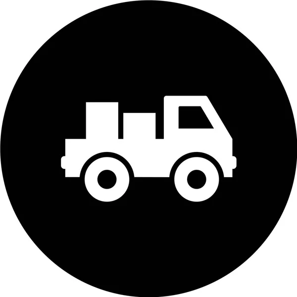 Wektor Ilustracja Ikony Ciężarówki — Wektor stockowy