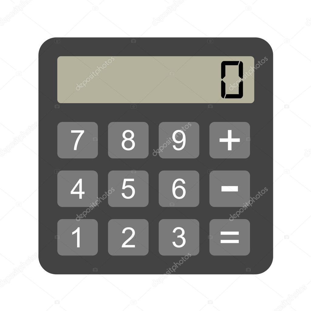 calculator icon. vector illustration
