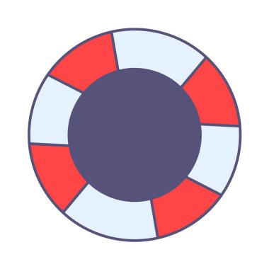 beyaz arkaplanda kamp konsepti vektör simgesi 