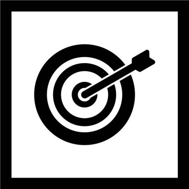 hedef simge vektör illüstrasyonu