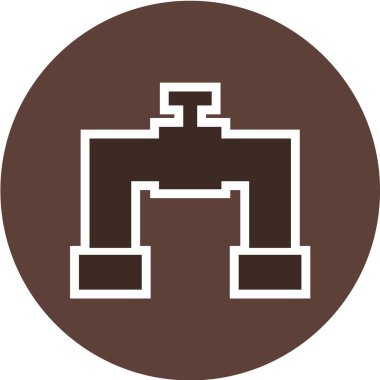 Modern b 'nin vektör illüstrasyonunda yiyecek ikonu yok