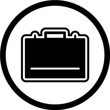 evrak çantası ikonu vektör illüstrasyonu
