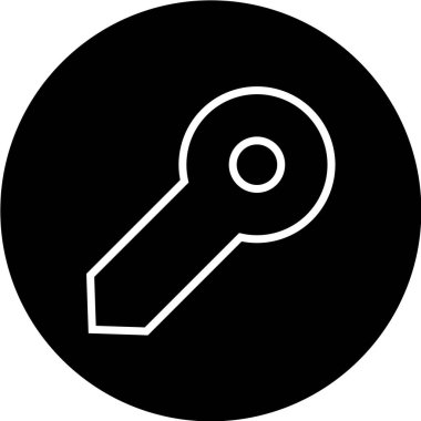 beyaz arkaplanda siyah simge izole edildi