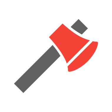  Moda Biçimli Axe Simgesi İzole Arkaplan      