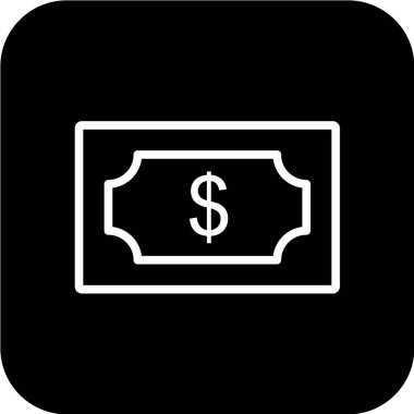 Dolar simgesi vektör illüstrasyonu