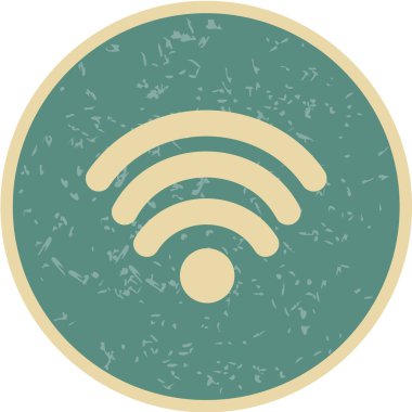 Wifi simgesi, vektör illüstrasyonu