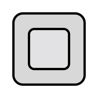 Moda Biçimli Ayırılmış Arkaplanda Simgeyi Durdur