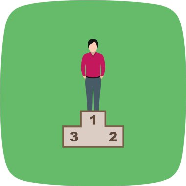 İş vektörü illüstrasyonu beyaz arkaplanda izole edildi 