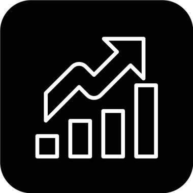 grafik çizelgesi simgesi, vektör illüstrasyonu