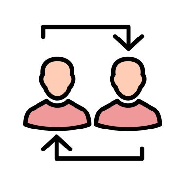 kullanıcı simgesi vektör satırı