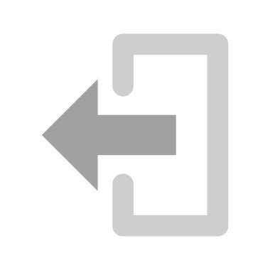 Moda Biçiminde Çıkış Simgesi İzole Arkaplan