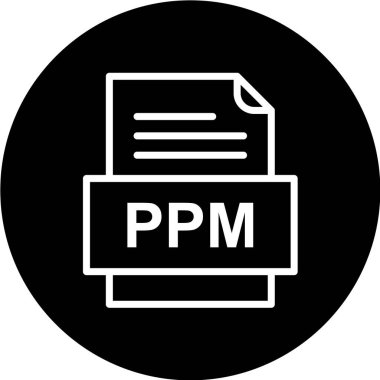 Vektör düz web simgesi. ppm