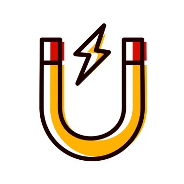 Bir mıknatıs simgesinin vektör çizimi