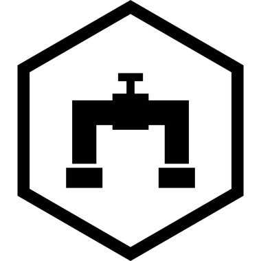 Moda Biçimli Boru Simgesi İzole Arkaplanı      