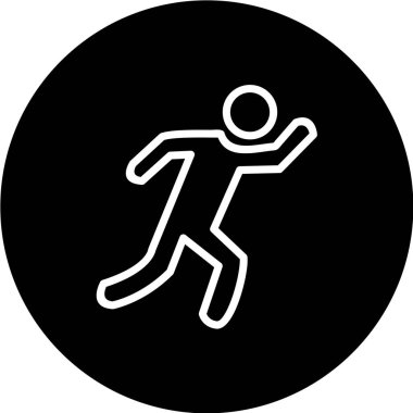 çalışan man simgesi vektör illüstrasyon grafik tasarımı