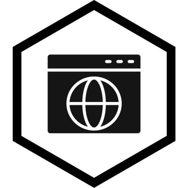 tarayıcı pencere vektör simgesi