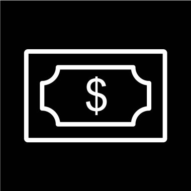 Dolar simgesi vektör illüstrasyonu