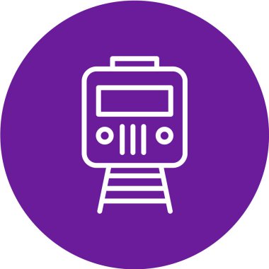 tren hattı vektör simgesi