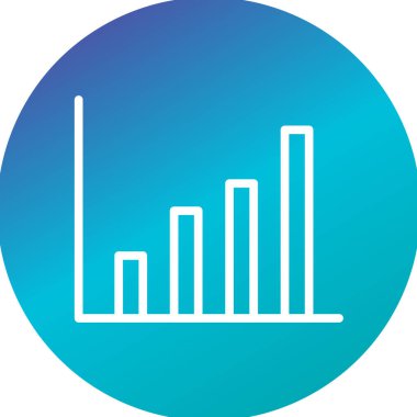 Beyaz arkaplanda izole edilmiş düz biçimli grafik simgesi