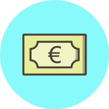 Dolar işareti vektör simgesi