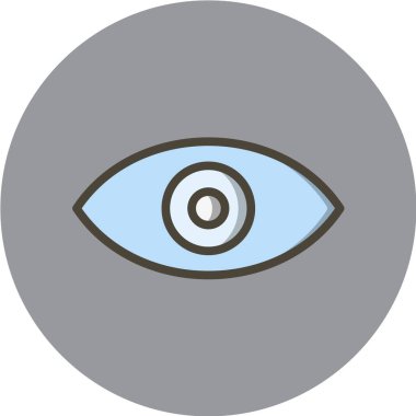 Göz simgesi vektör illüstrasyonu