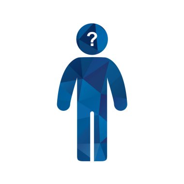 Beyaz arka planda izole edilmiş düz tarzda insan avatar simgesi. vektör illüstrasyonu