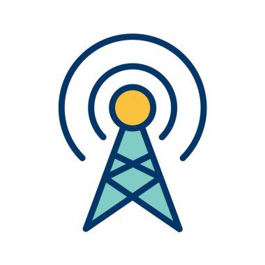 Anten simgesinin vektör illüstrasyonu