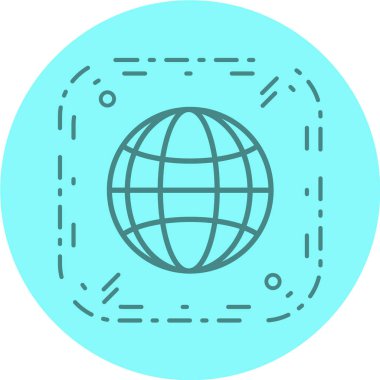 Küresel simge vektör illüstrasyonu