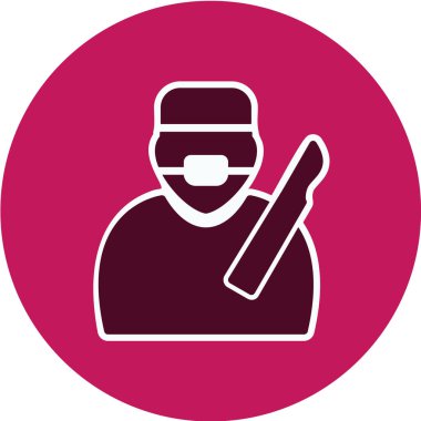 Modern b 'nin vektör illüstrasyonu ikon eksikliği doktoru