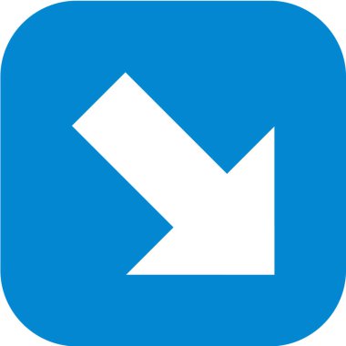 Ok işareti. Bu popüler bir işarettir..