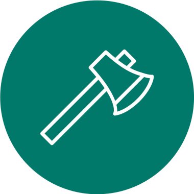 Çekiç simgesinin vektör illüstrasyonu