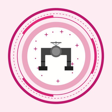 Kapakçık Simgesi Moda Biçiminde İzole Arkaplan      