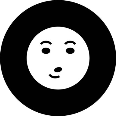 Gülümseyen bir yüzün vektör çizimi