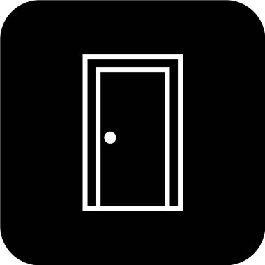 Kapı simgesi. vektör illüstrasyonu