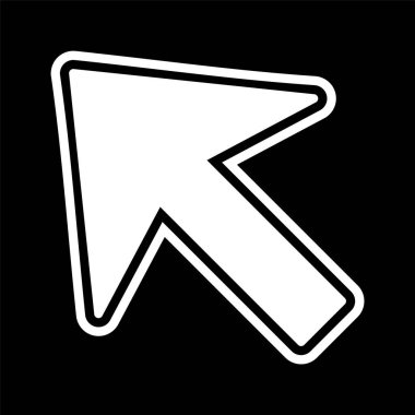 Moda Biçimli İmleç Simgesi İzole Arkaplan