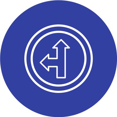 Yol simgesi, vektör illüstrasyonu