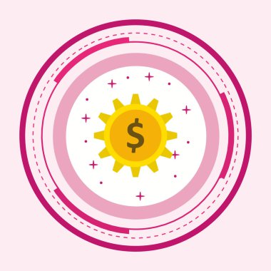 İş Çalışanları Simgesi Moda Biçiminde İzole Arkaplan 