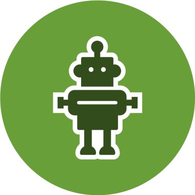 robot ikon vektör illüstrasyonu