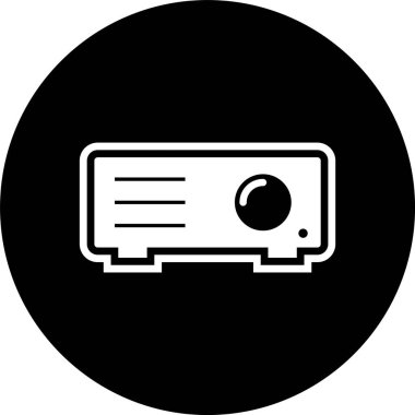 Projektör Simgesi Moda Biçiminde İzole Arkaplan