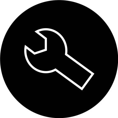 beyaz arkaplanda siyah simge izole edildi